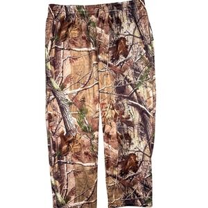 RedHead Pants Mens 2XL Brown Realtree AP HD Camo Fleece Sweatpants 40x30 Hunting